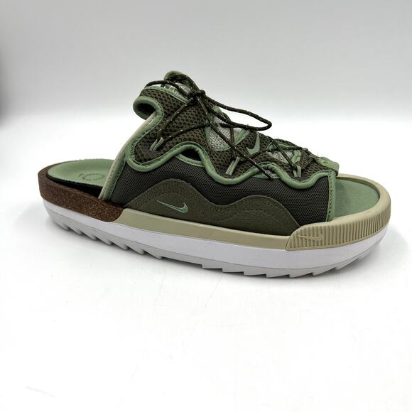 Nike Offline Slides Sandals Mens Sporty Green CZ0332-200 - Picture 10 of 12